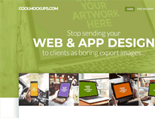 Tablet Screenshot of coolmockups.com